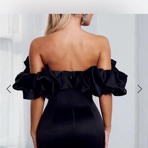 Chic Black Backless Dress